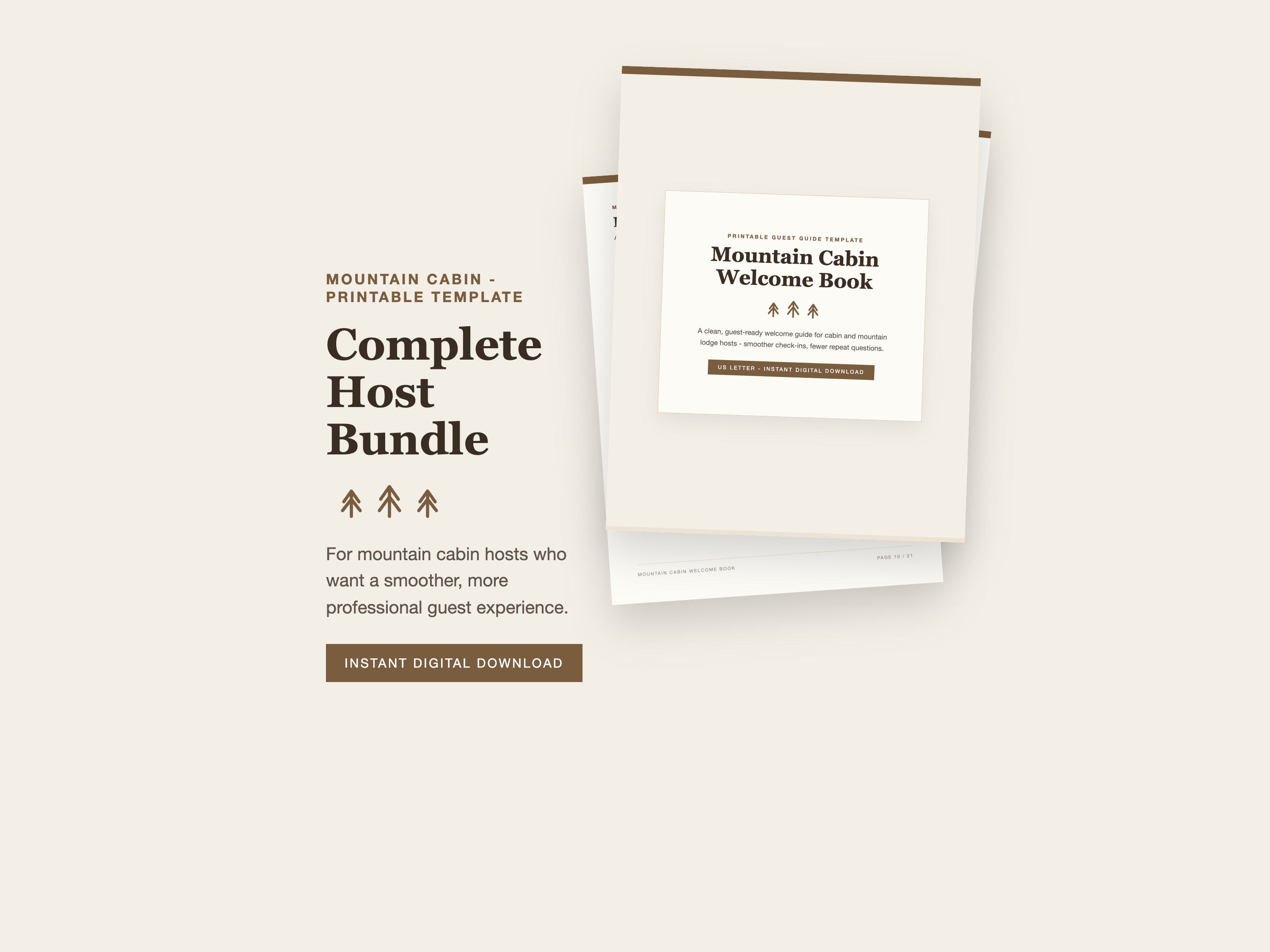 Complete host bundle printable template preview